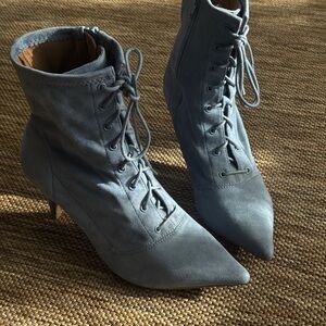 ASOS Gray Lace-Up Boots